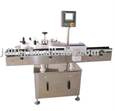 Automatic vertical round bottle sticker labeling machine