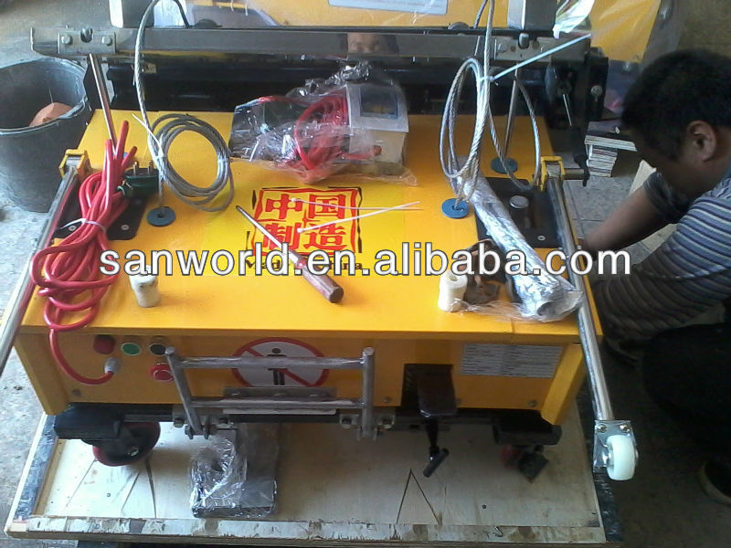 Automatic wall mortar plastering machine