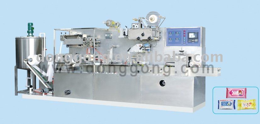 automatic wet wipes tissue paper folding and packing machine