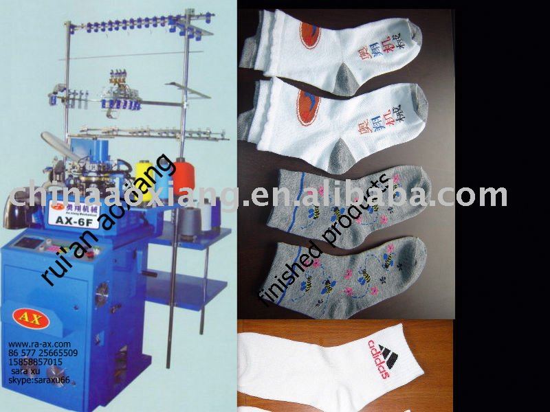 AX-6F computer circular jacquard socks hosiery machine