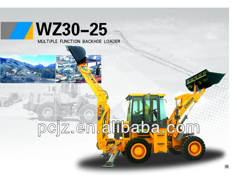 Backhoe Loader WZ30-25, bucket capacity 1.0 sqm, hoe bucket capacity: 0.3 sqm