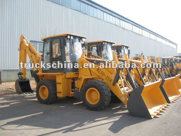 backhoe tractor with loader and excavator