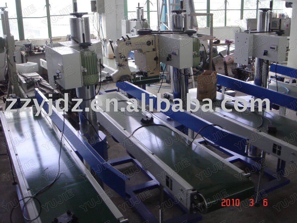 Bag-closing machine and Conveyor