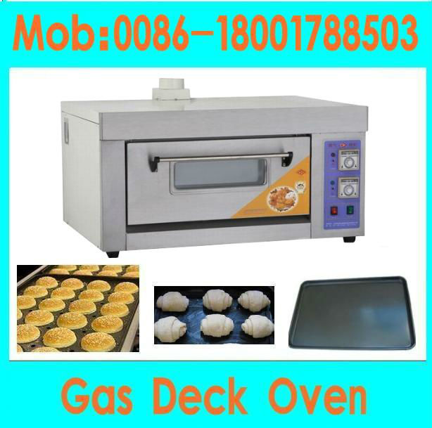 bakery equipment gas bread single deck oven(1 deck 1 tray )