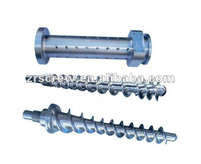 barrel and screw for rubber machines