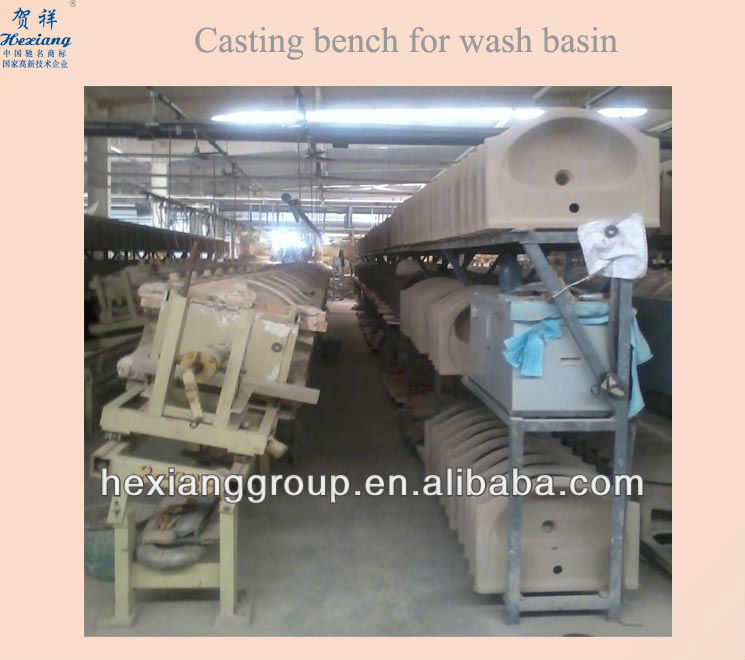 Battery ceramic Casting machine for wash basin