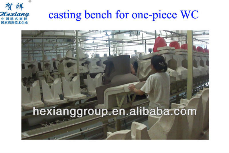 Battery ceramic making machine for one-piece WC