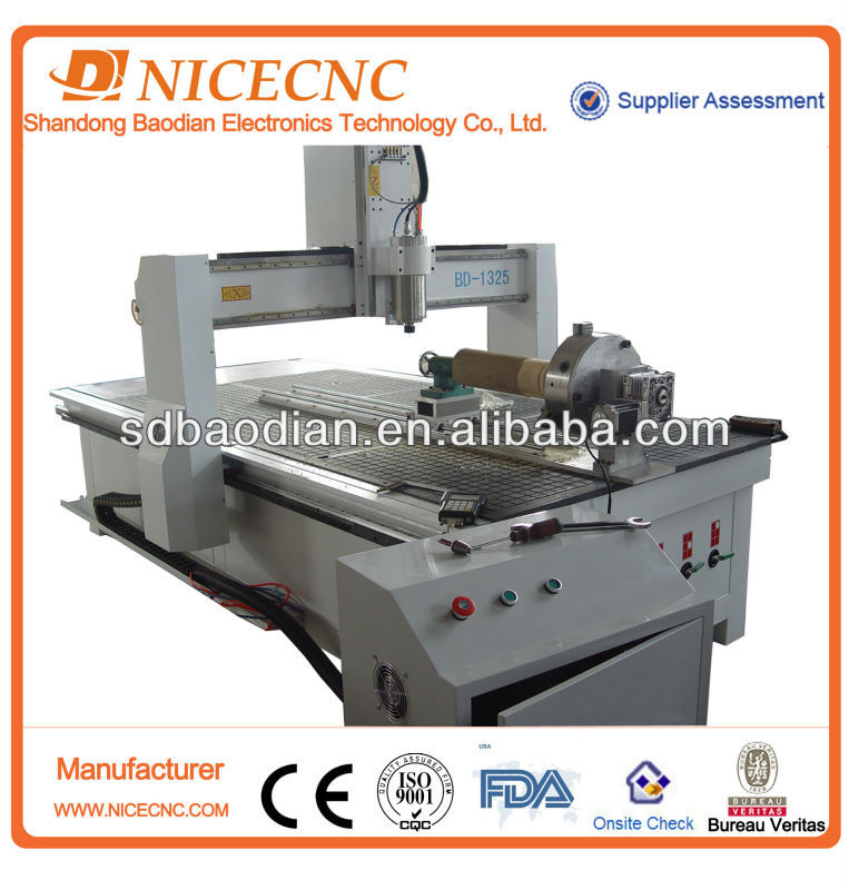 BD1325 CNC Router with rotary attachment dia320mm