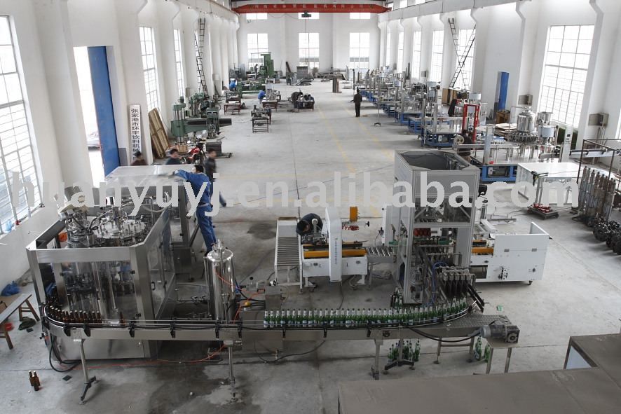 Beer washing, filling and capping machine