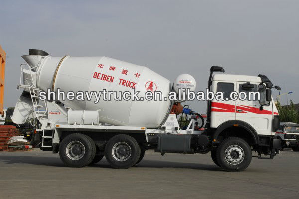 BEIBEN 6X4 diagram of concrete cement mixer truck