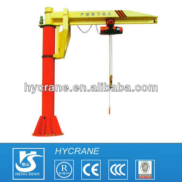 Best design HY indoor industrial electric hoist 3 ton jib crane