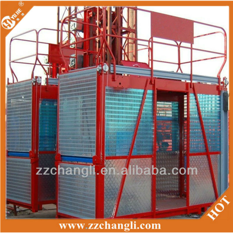 Best Price! double cage SC100/100-2*1000kg Construction Lift