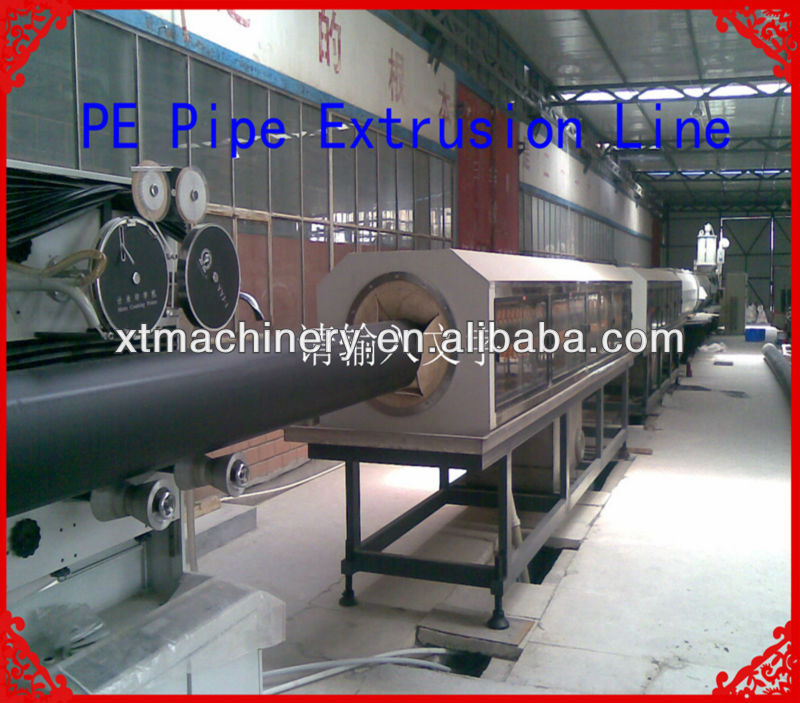 Best price ! max.300kg/h high efficiency pe water supply pipe line/pe pipe extrusion line