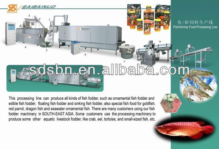 Best Quality Automatic Tilapia Fish Food Machines/Extruder/Equipment