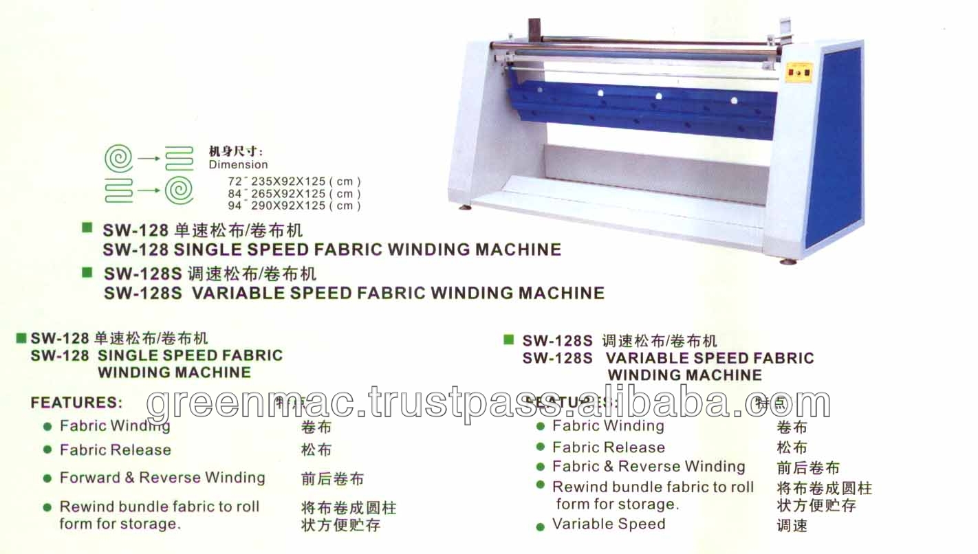 Best Quality Single Speed Cloth Fabric Winding Machine