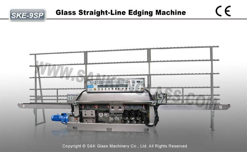 Best Selling 9 Motors Glass Flat Edging Machine