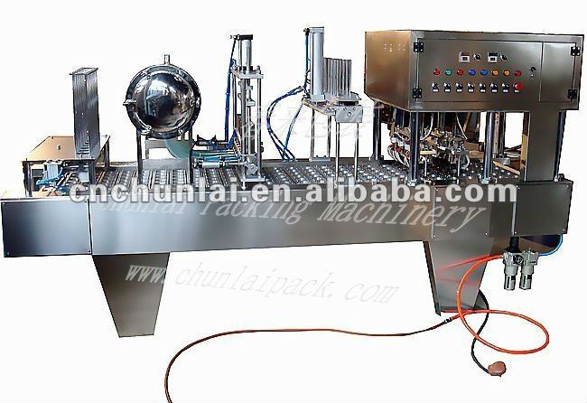 BG60A--6C Absorb paper film type yogurt filling-sealing machine