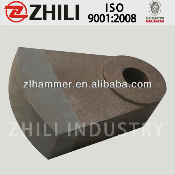 Bimetallic Composite Hammer Used in Cement Industry