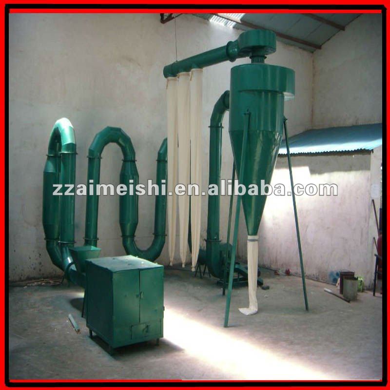 Biomass air current dryer