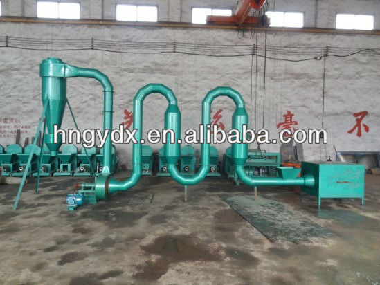 Biomass hot air dryer in high productivity and low consumption