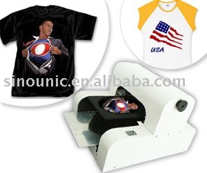 Black T-shirt Printer