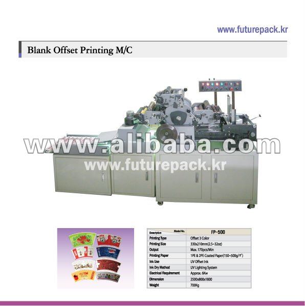 Blank offset printing machine