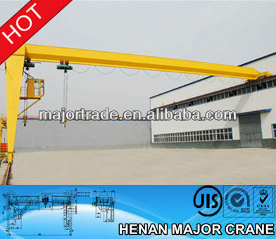 BMH model 5t electric hoist semi-gantry crane