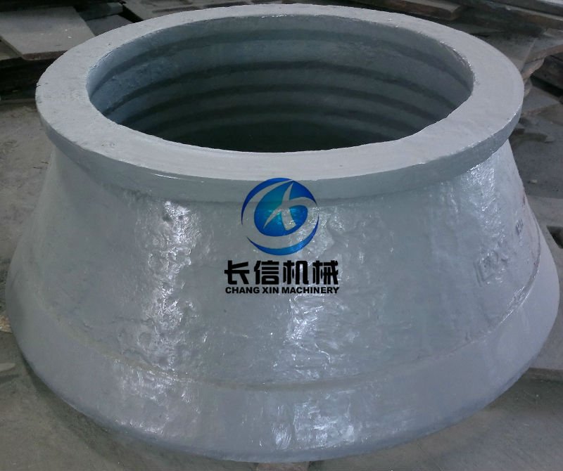 bowl and mantle for cone crusher