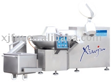 Bowl cutter for meat processing