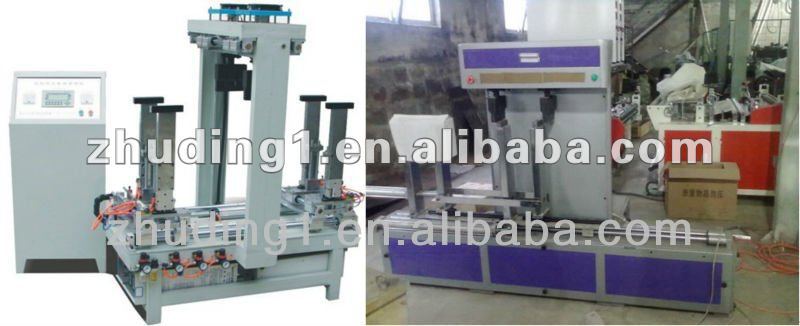 Box bag bottom forming machine