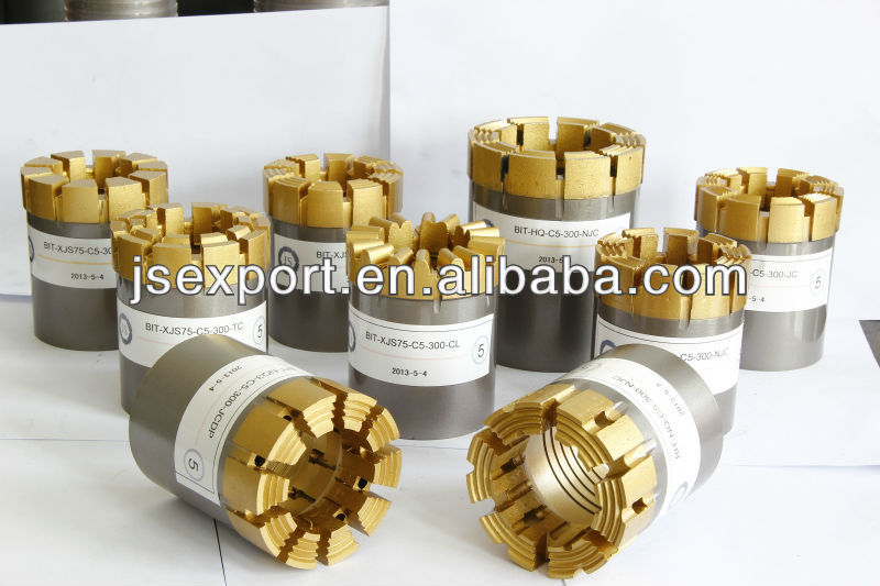 BQ NQ HQ PQ NQ3 HQ3 impregnated diamond core drill bit