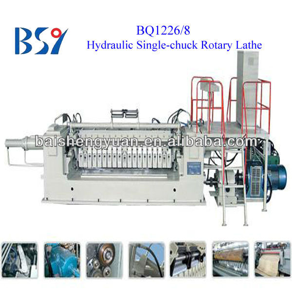 BQ1226/8 Hydraulic spindle veneer peeling