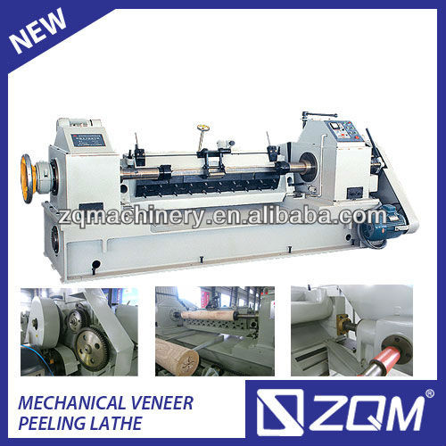 BQ1326/11 mechanical veneer peeling lathe/single-chuck rotary peeling lathe machine