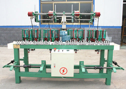 Braiding machine for PP rop elastic cord