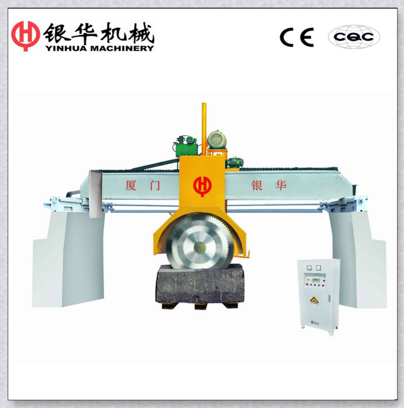 Bridge type hydraulic large scale stone cutting machine