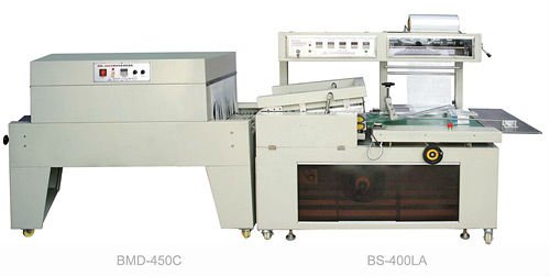 BS-400LA+BMD-450A Automatic L-bar Sealing & Shrinking packagers Machine