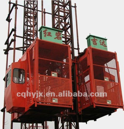 building cargo and passenger raise equipment