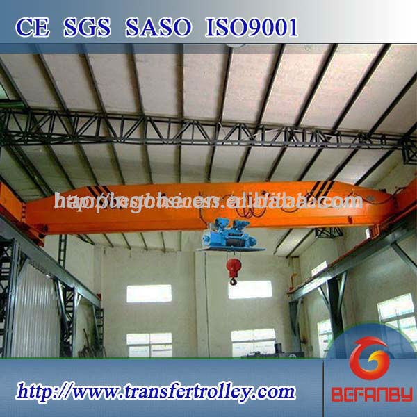 Button control single girder overhead electric crane