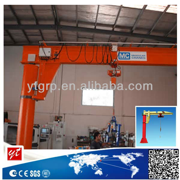 BZQ Type Wall Mounted Cantilever Pillar Lift Jib Crane 10 Ton