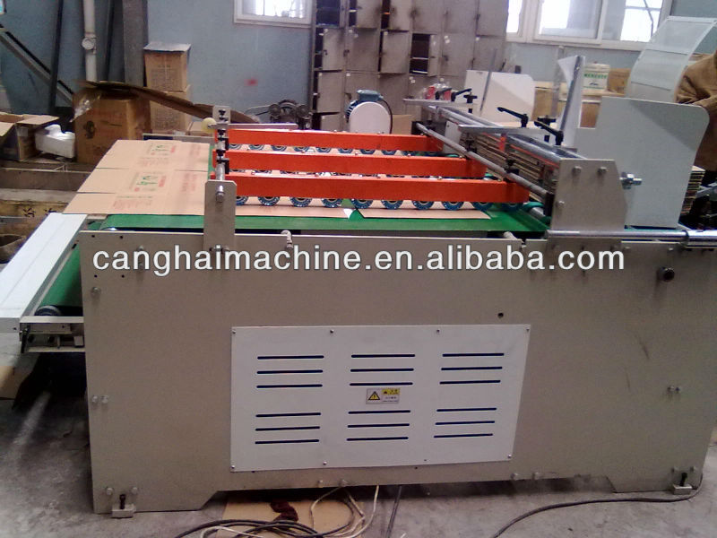 canghai packing machine corrugated box gluing machine