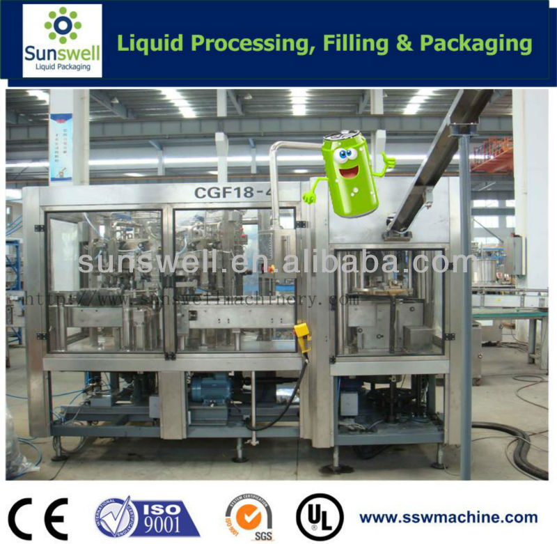 carbonated drink can filler seamer