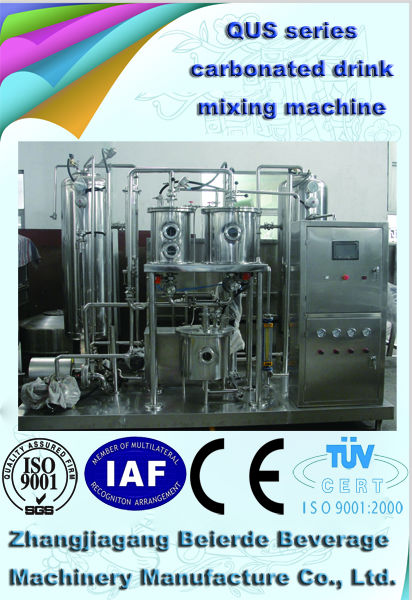 Carbonated drink mixing machine