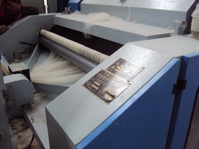 carding machine for artificial fur high production