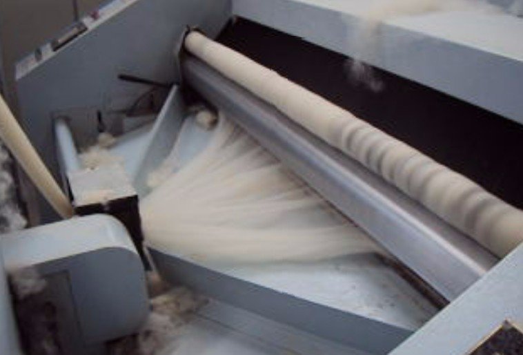 carding machine for velvet fabric making