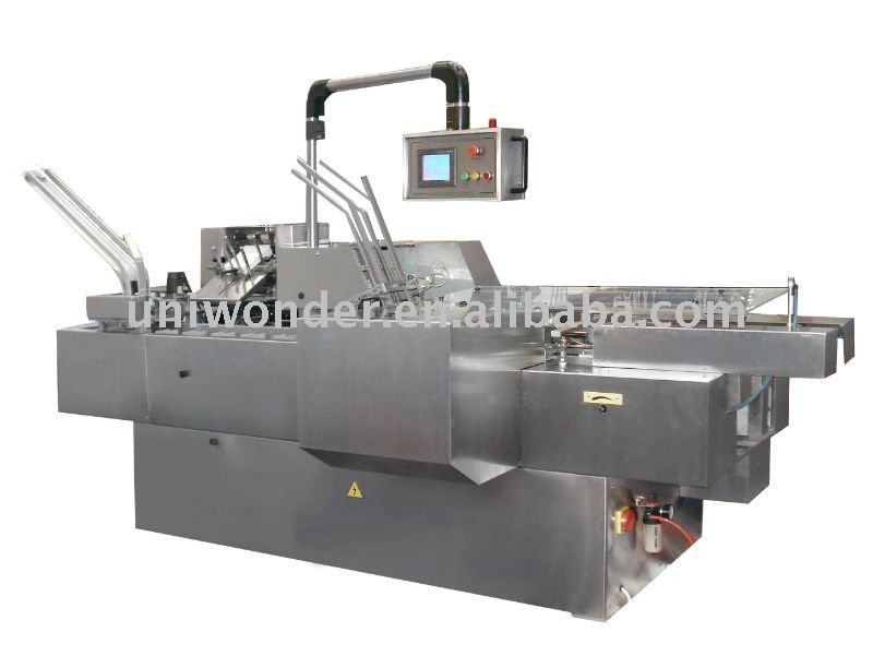 cartoning machine filling with hot melt