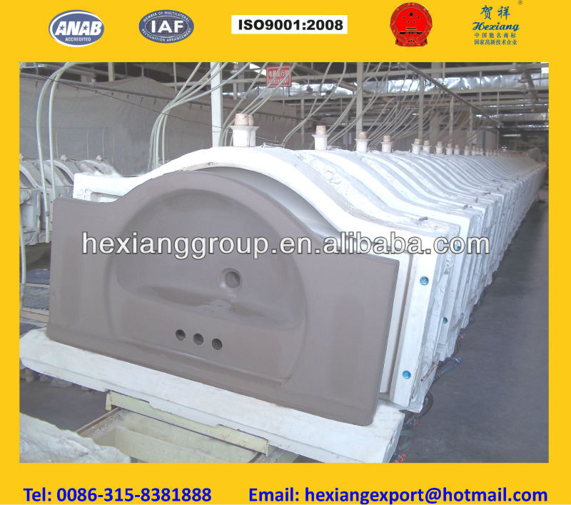 casting line for wash basin(sanitary ware)