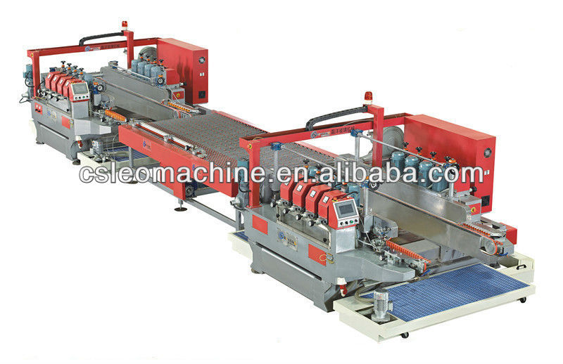 casting red efficient glass production line machine for edging round edge