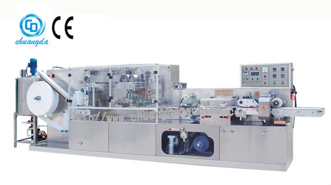 CD-160II full automatic 1 or 2 piece wet tissue machine