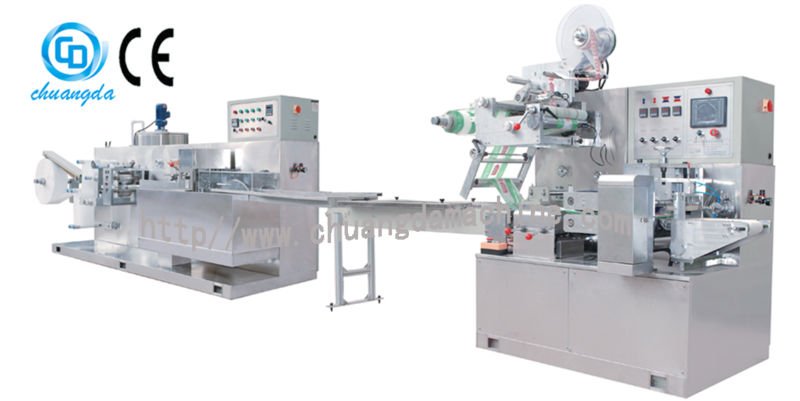 CD-2030 automatic wet wipe folding and packing machine