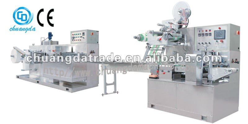 CD-2030 wet tissue making and packing machine